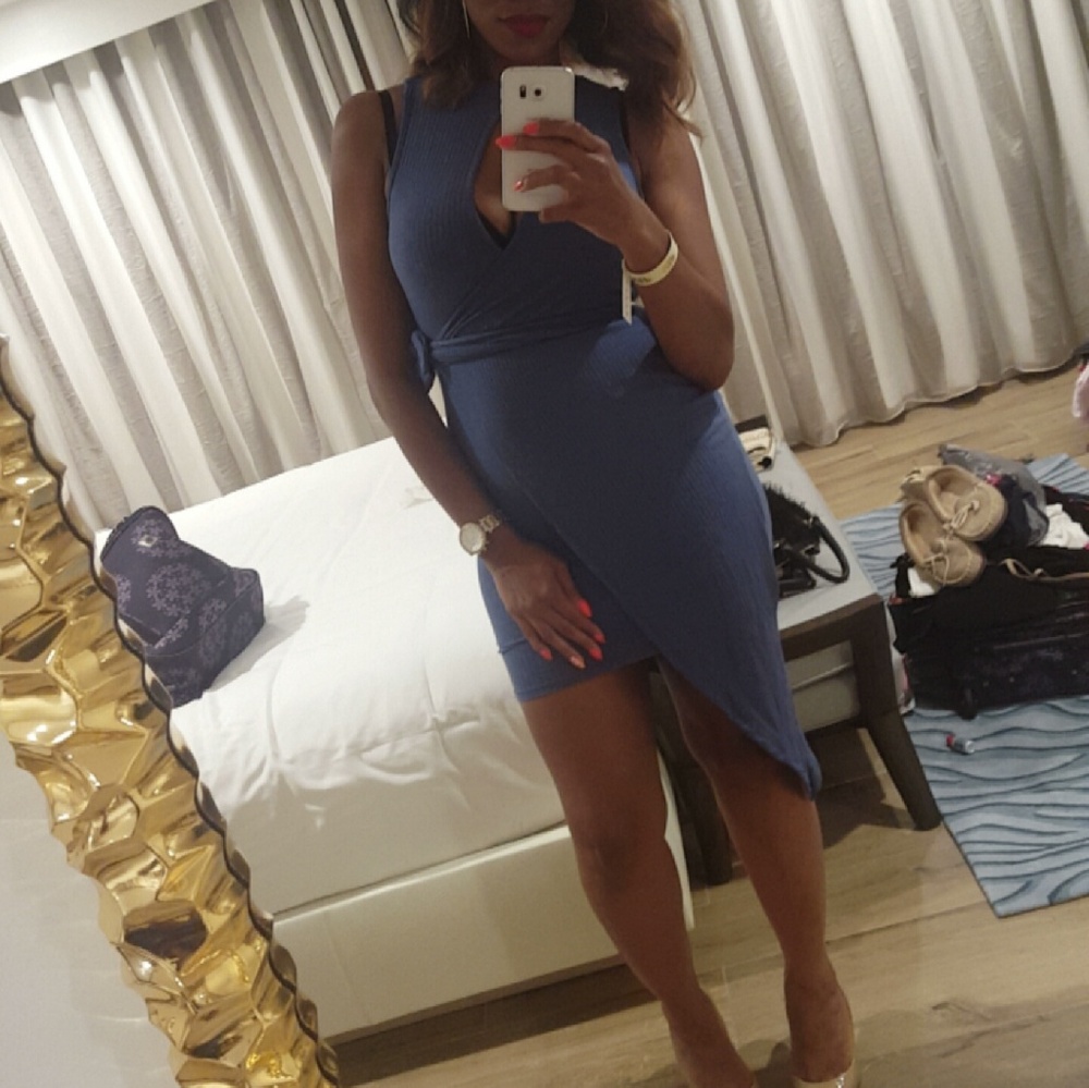 Trendy blue dress